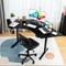 Dual-Motor L Shaped Standing Desk Ergonomic Sit Stand Computer Workstation Black